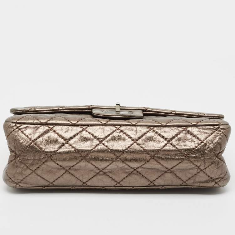Chanel Metallic Aged Leather Reissue 2.55 Classic 225