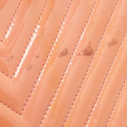 Chanel Pink Chevron Patent Leather Jumbo Flap Bag