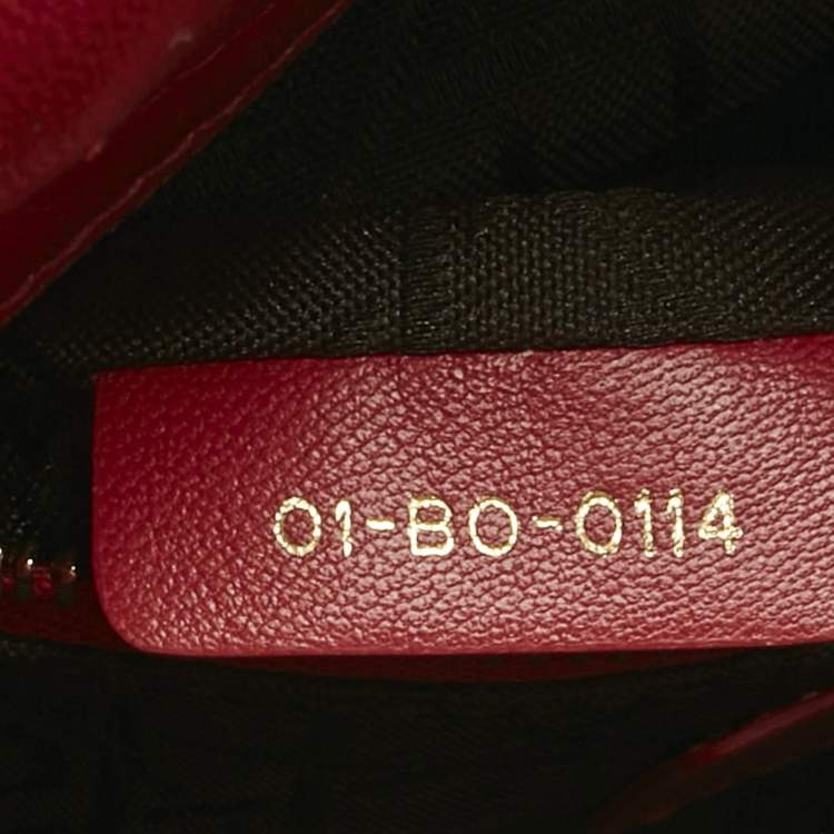 Dior Mini Lady Dior Tote in Red