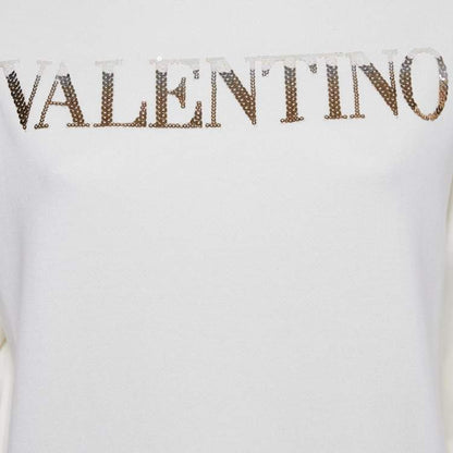 Valentino Off-White Cotton Sweatshirt – Women’s Size M