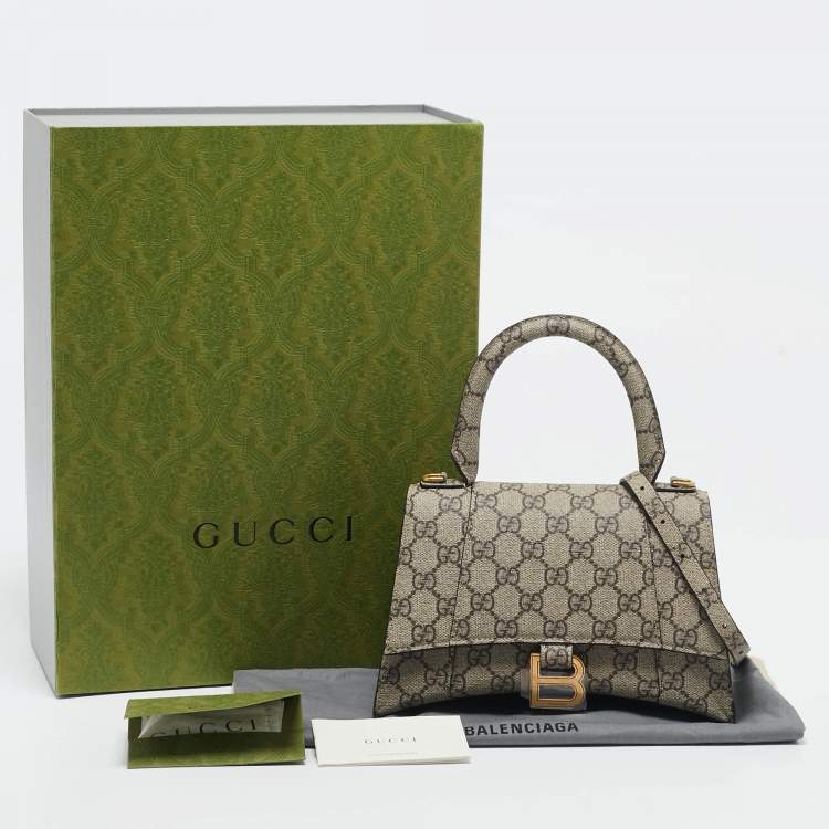 Gucci x Balenciaga Beige GG Supreme Bag