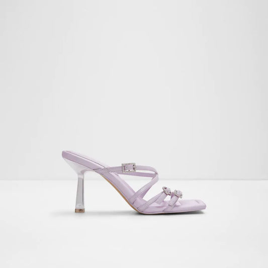 ALDO Lavender Metallic Strappy Heels – Size 41 | Pillow Walk High Heel Sandals