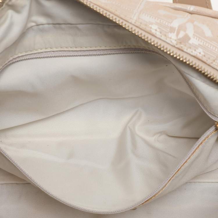 Chanel Beige Nylon CC Travel Line Bowler Bag – Authentic Pre-Loved