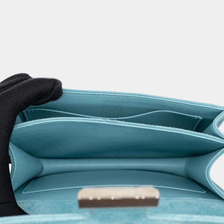 Hermès Constance 18 in Bleu Atoll Suede