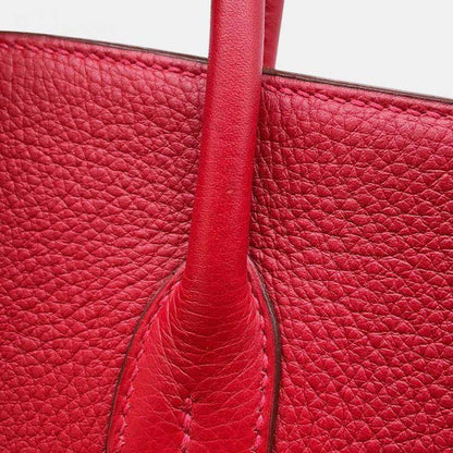 Hermès Birkin 35 Rouge Casaque Taurillon Clémence Bag