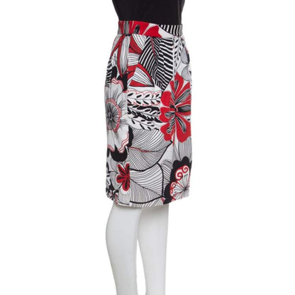 Dolce & Gabbana Multicolor Floral High Waist Cotton Skirt – Size S