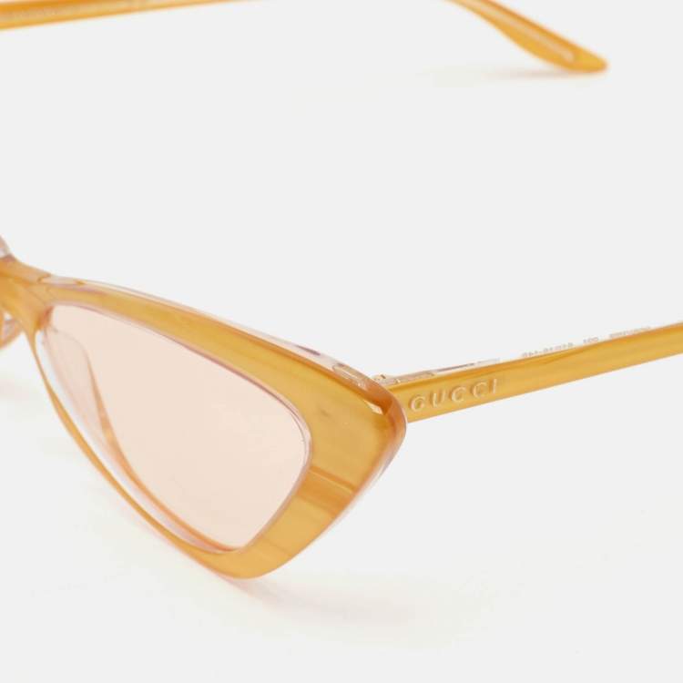 Gucci Yellow GG0708S Cat Eye Sunglasses