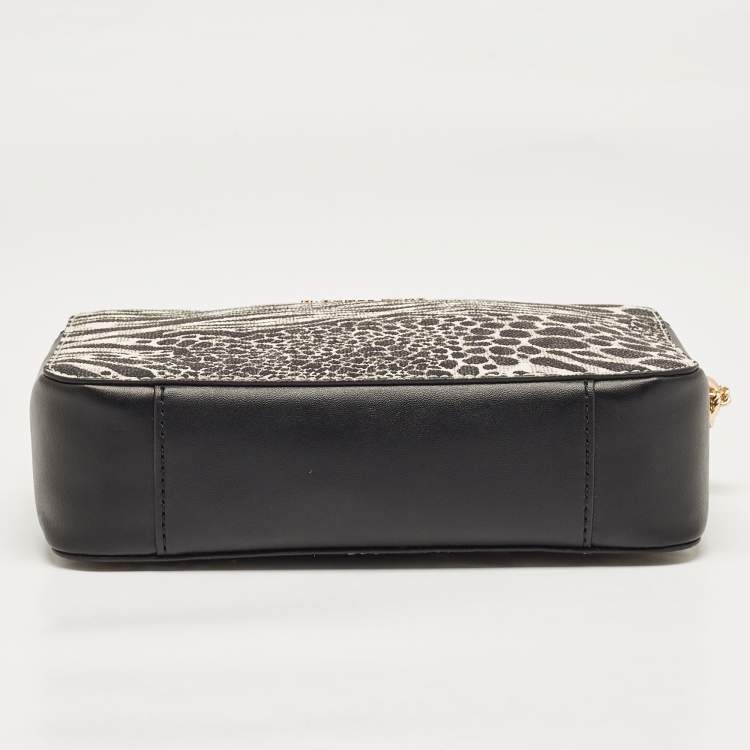Michael Kors Ginny Camera Black/White Crossbody Bag