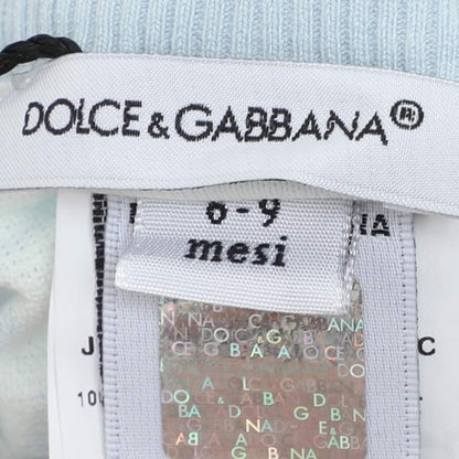 Dolce & Gabbana Baby Logo Knit Shorts – Blue/White (Size 6-9 Months, Brand New)