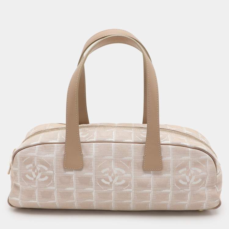 Chanel Beige Nylon CC Travel Line Bowler Bag – Authentic Pre-Loved