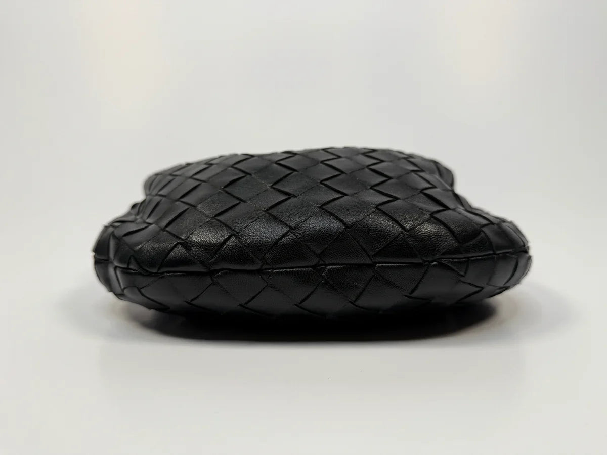 BLACK BOTTEGA VENETA MINI JODIE BAG
