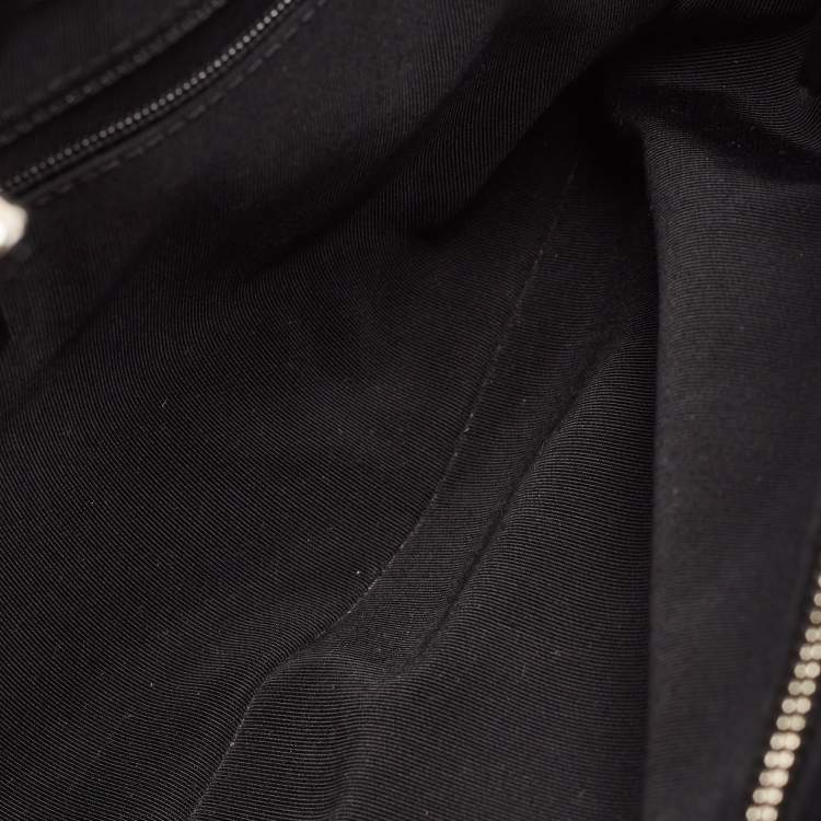 Chanel Black Quilted Patent Leather Large Shopper Tote