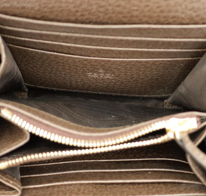 Gucci Ebony GG Guccissima Blondie Medium Chain Wallet