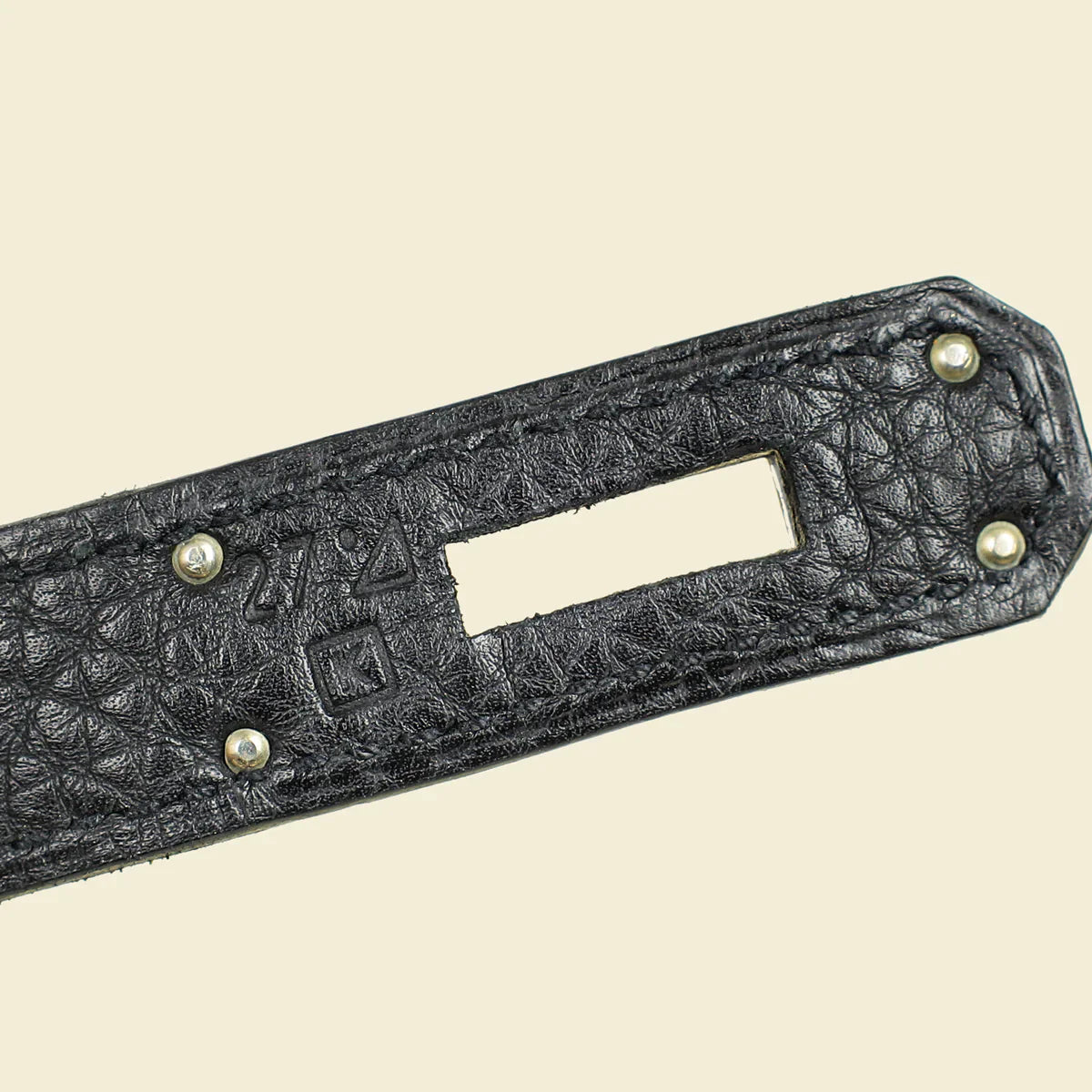 Hermes Noir Retourne Birkin 35 Bag