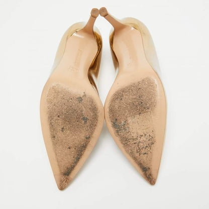 Gianvito Rossi Gold Leather Pumps Size 35