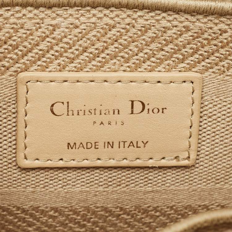 Dior Medium Lady D-Lite Tote in Beige