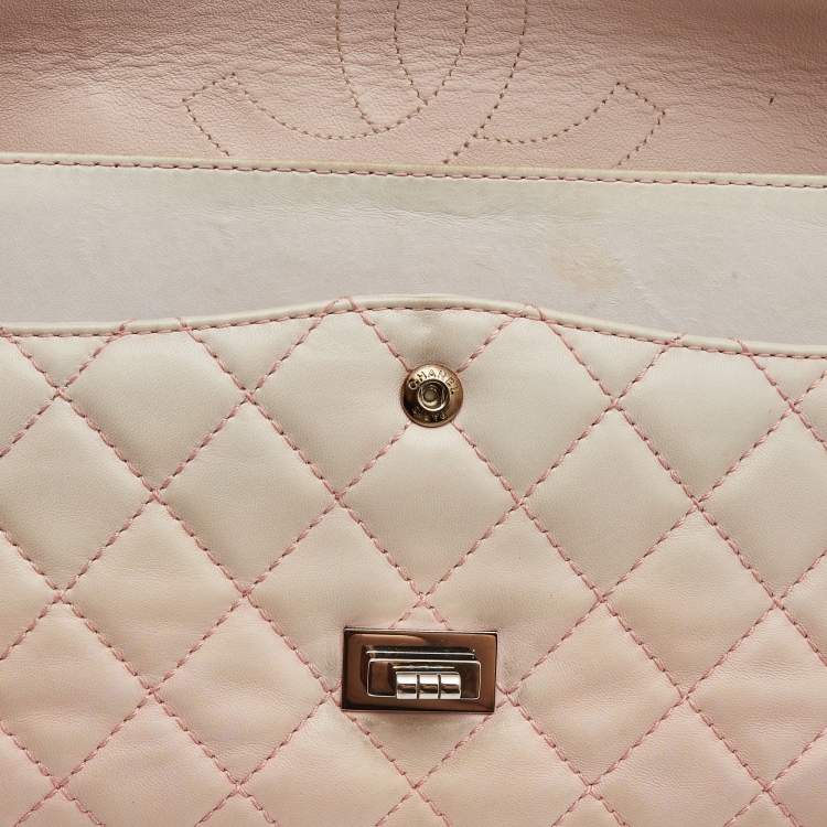 Chanel Pink Ombre Quilted Leather Reissue 2.55