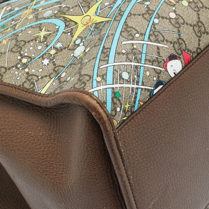 Gucci x Disney Multicolor Donald Duck GG Supreme Canvas and Leather Interlocking G Shopping Tote