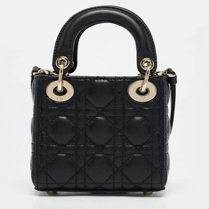 Dior Micro Lady Dior Tote – Black Cannage Leather