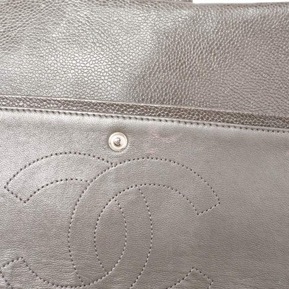 Chanel Grey Maxi Double Flap Bag – Classic Quilted XL