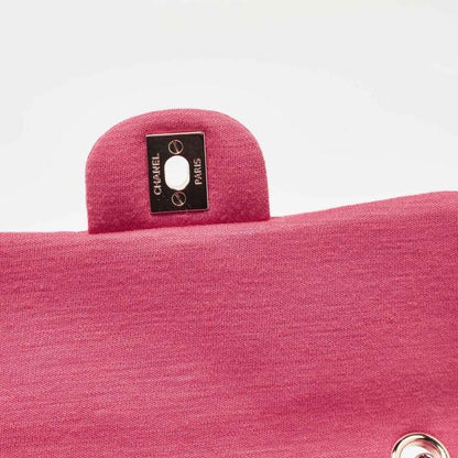 Chanel Pink Quilted Jersey Small Classic Flap Bag