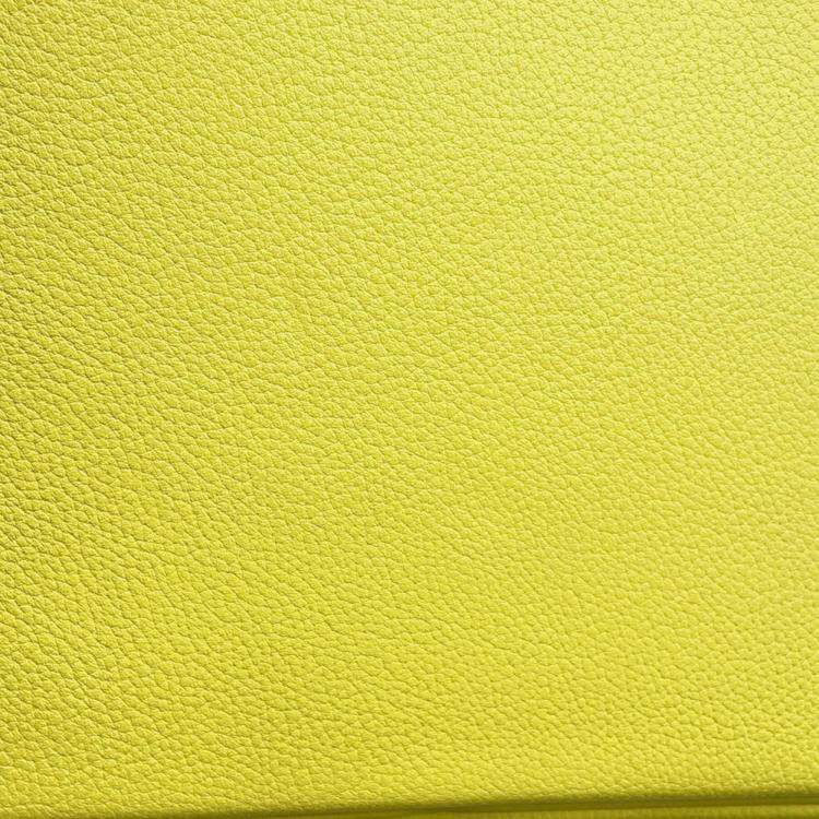 Hermès Birkin 25 Verso Lime & Blue Novillo Leather Tote Bag