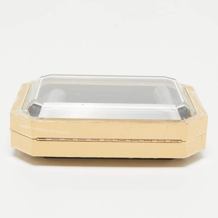 Chanel Gold Plexiglass Premiere Minaudiere Clutch Bag – Statement Piece