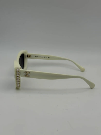 White Chanel Sunglasses