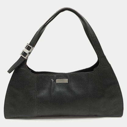 Gucci Black Karung Leather Shoulder Bag