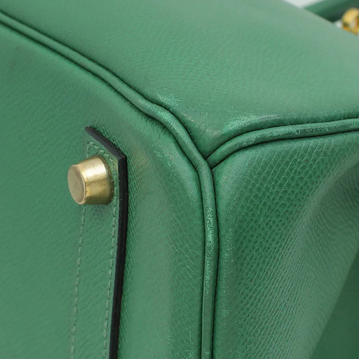 Hermes Vert Bengal Retourne Birkin 35 Bag