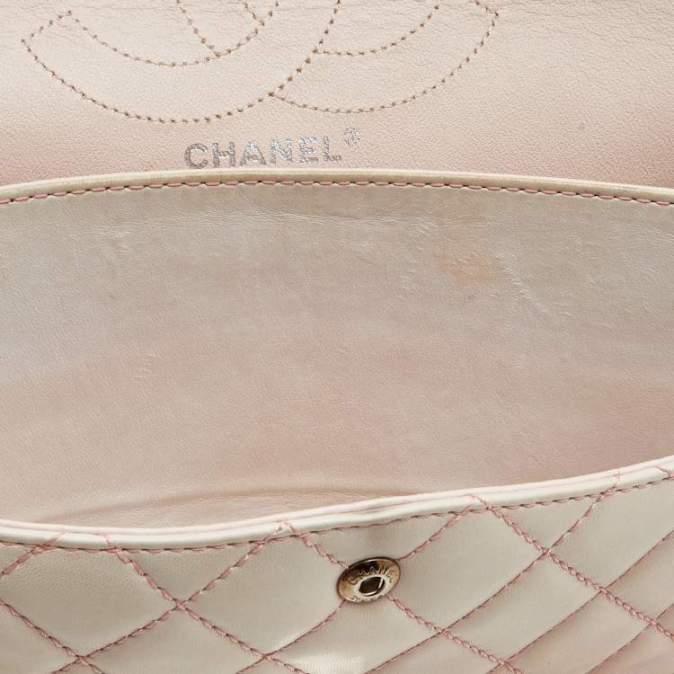 Chanel Pink Ombre Quilted Leather Reissue 2.55