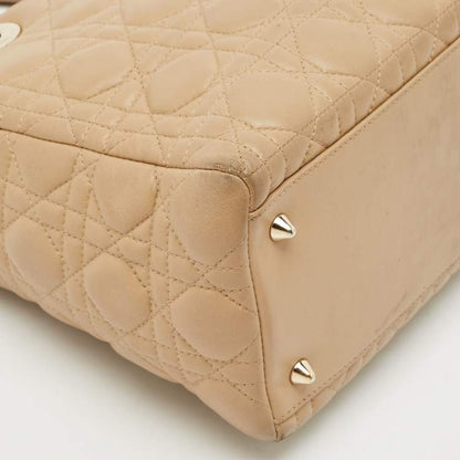 Dior Medium Lady Dior Tote – Beige Cannage Leather