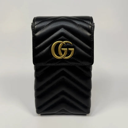 GUCCI GG MARMONT MATELASSÉ PHONE BAG