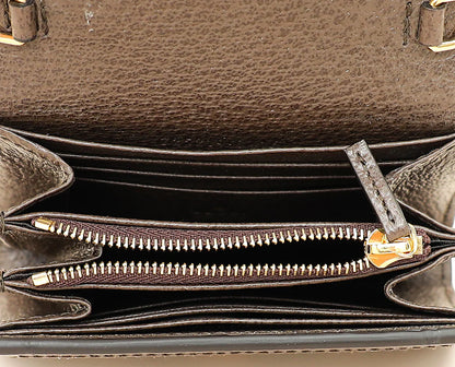 Gucci Ebony GG Guccissima Blondie Medium Chain Wallet