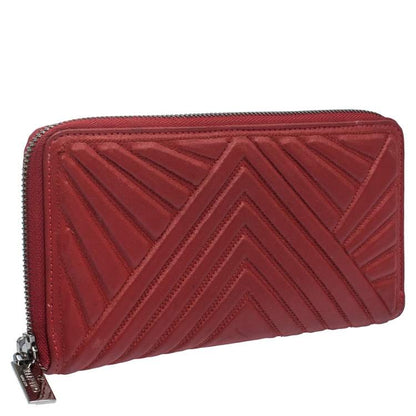 Valentino Red Zip-Around Wallet