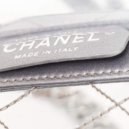 Chanel Grey/Clear Quilted PVC & Leather Small
