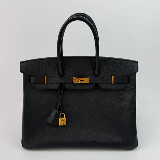 HERMÈS BIRKIN 35 BLACK EPSOM LEATHER GHW