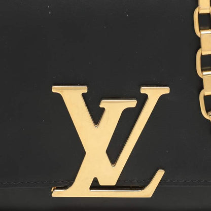 Louis Vuitton Black Leather Chain Louise GM