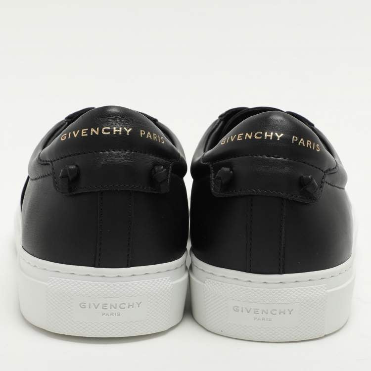 Givenchy Urban Street Black Leather Slip-On Sneakers – Size 41 – Brand New