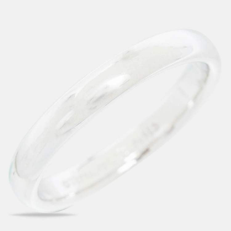 Tiffany & Co. Forever Platinum Wedding Band Ring Size 52