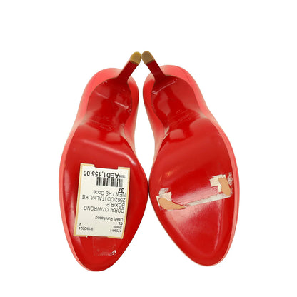 Christian Louboutin Coral New Simple Leather Pumps - Size 37