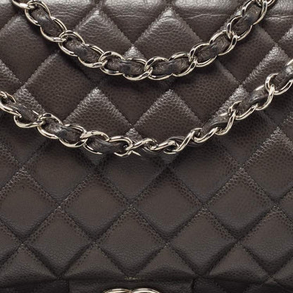 Chanel Grey Maxi Double Flap Bag – Classic Quilted XL