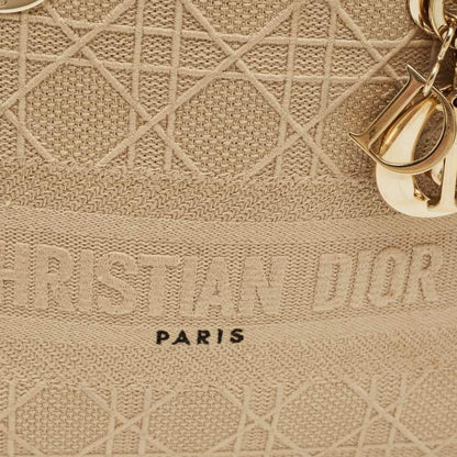 Dior Medium Lady D-Lite Tote in Beige