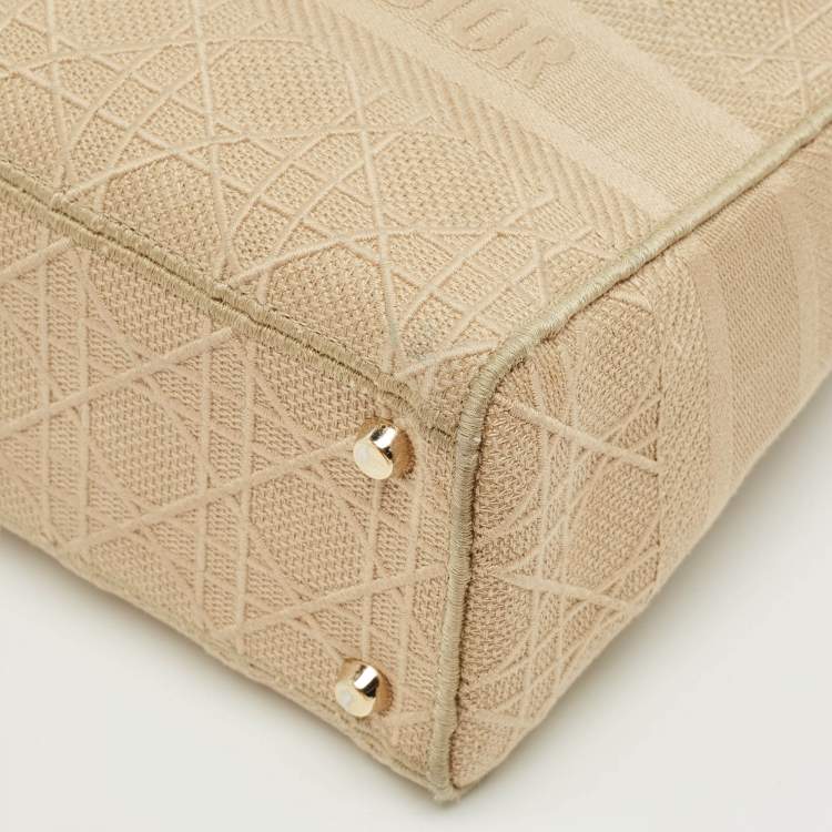 Dior Medium Lady D-Lite Tote in Beige