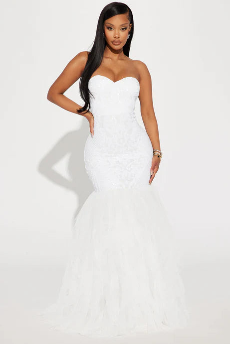 Grand Entrance White Wedding Dress – Pre-Order Bridal Edition