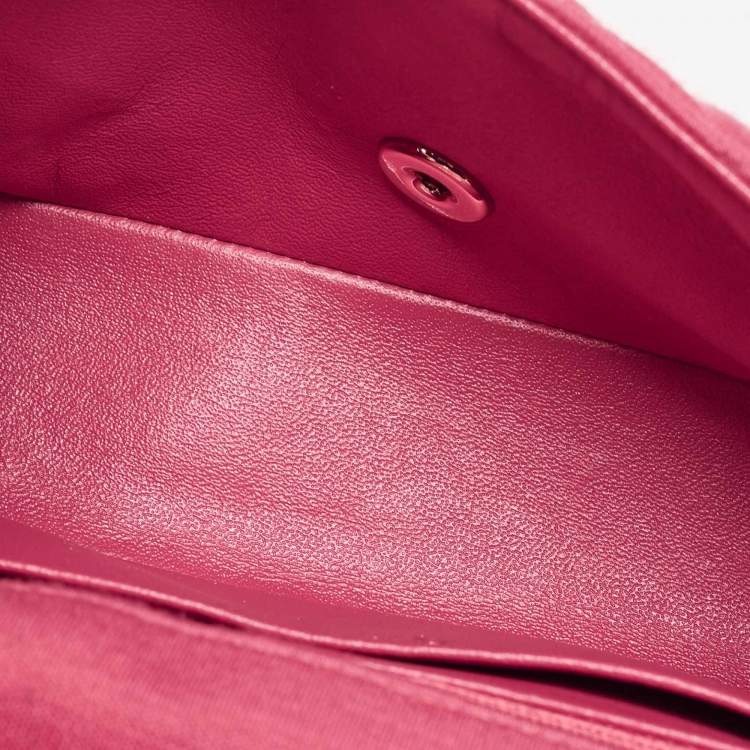 Chanel Pink Quilted Jersey Small Classic Flap Bag