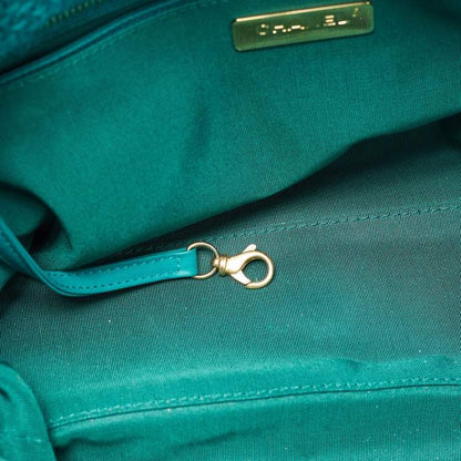 Chanel Medium Shopper Tote in Green Tweed