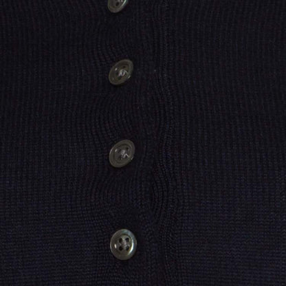 Ralph Lauren Navy Blue Cashmere & Silk Knit Polo Midi Dress – Size XS