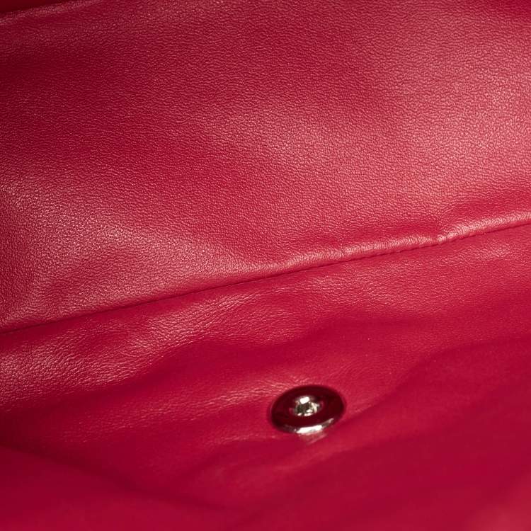 Chanel Red Quilted Leather Maxi Classic Single Flap Bag