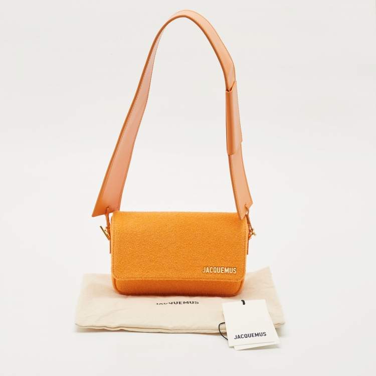 Jacquemus Orange Fabric Le Carinu Shoulder Bag